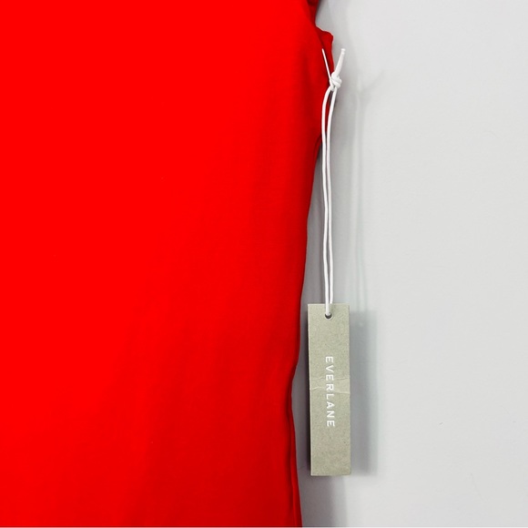 EVERLANE The Off the Shoulder Bodysuit In Scarlet Red NWT Thong M - Picture 7 of 10